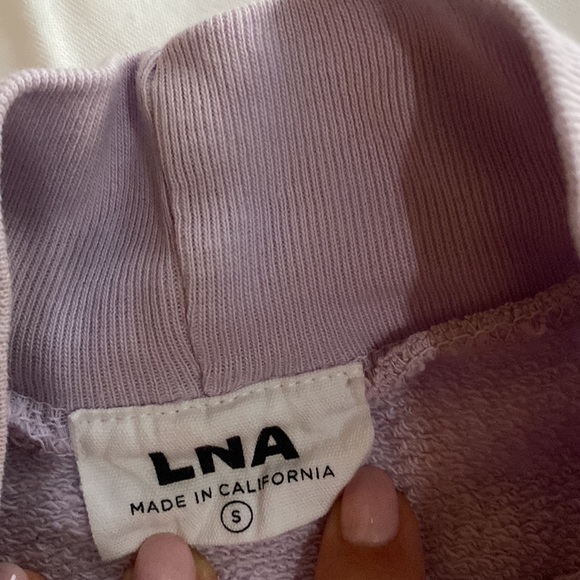 LNA mock neck sweatshirt Lavender, Size Small - Picture 2 of 2